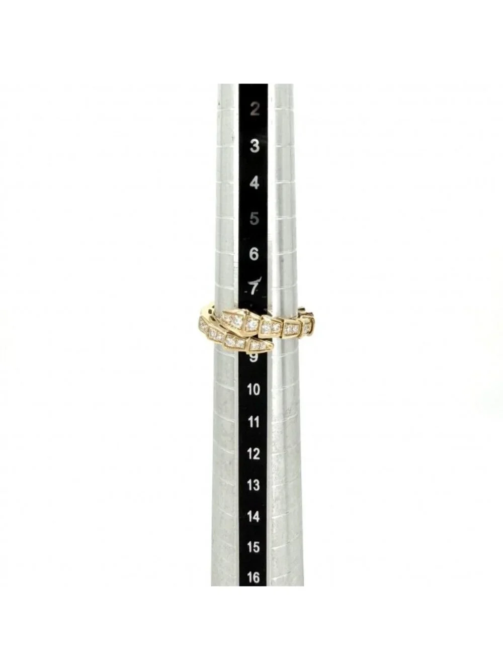 Bvlgari Ring Serpenti Viper 18K YG S Gold Diamond